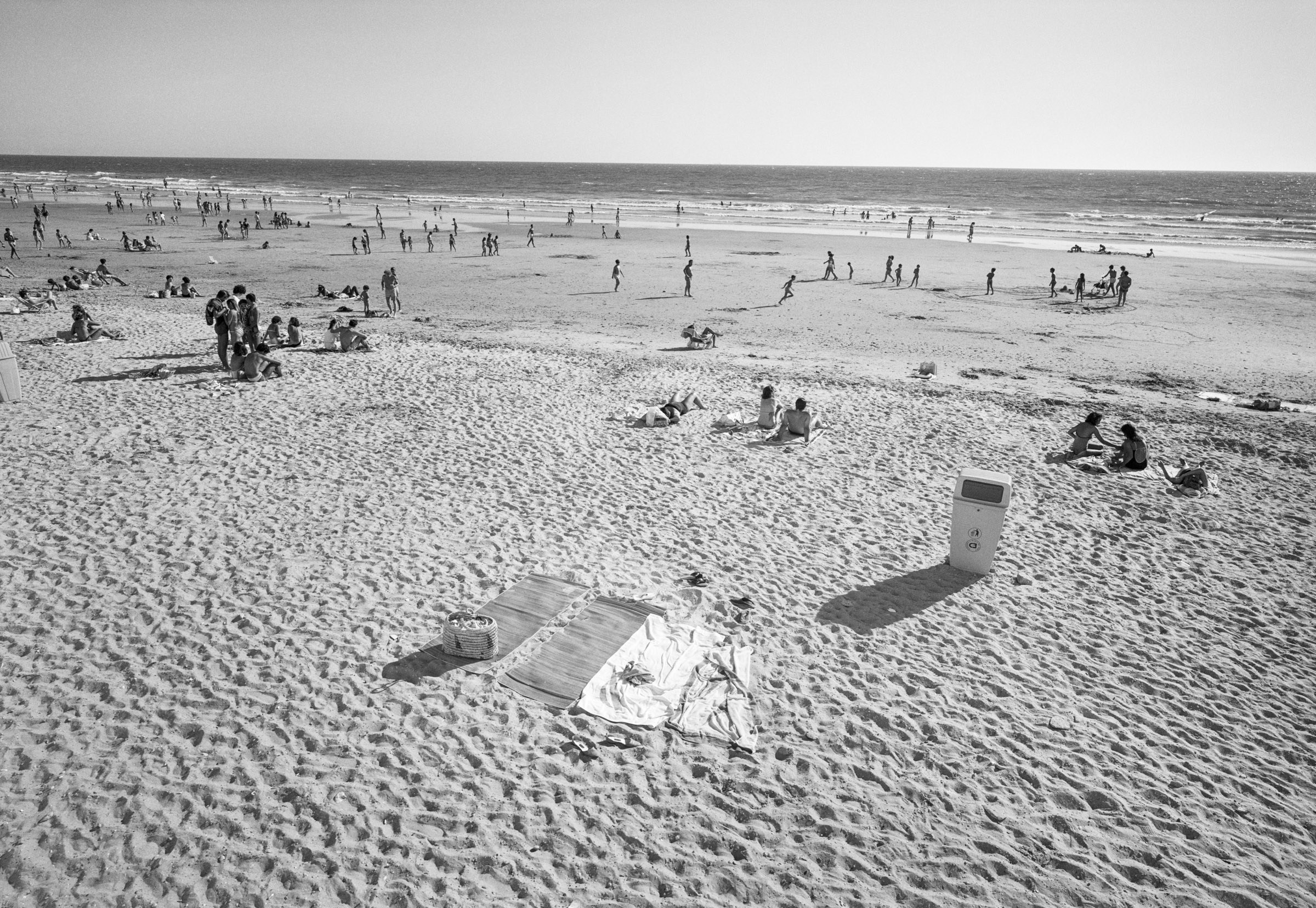 Towels on beach Spain